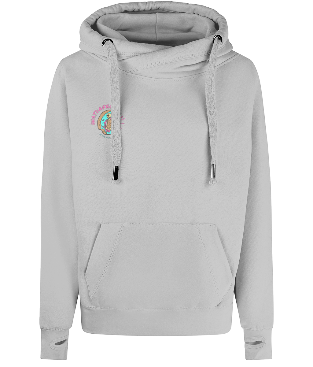 Cross Neck Hoodie Skater Chilled Vibes
